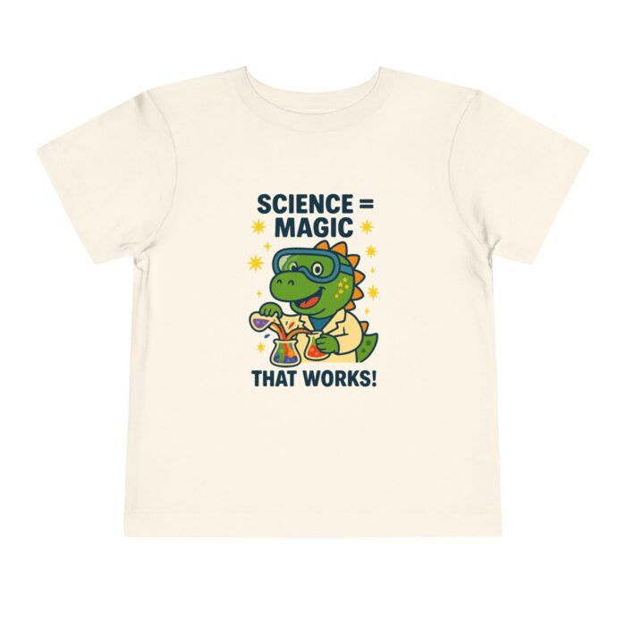Toddler Science Magic Tee, Cute Dinosaur Shirt, Kids Birthday Gift, Playful Toddler Outfit, Science Theme Apparel - Image 3
