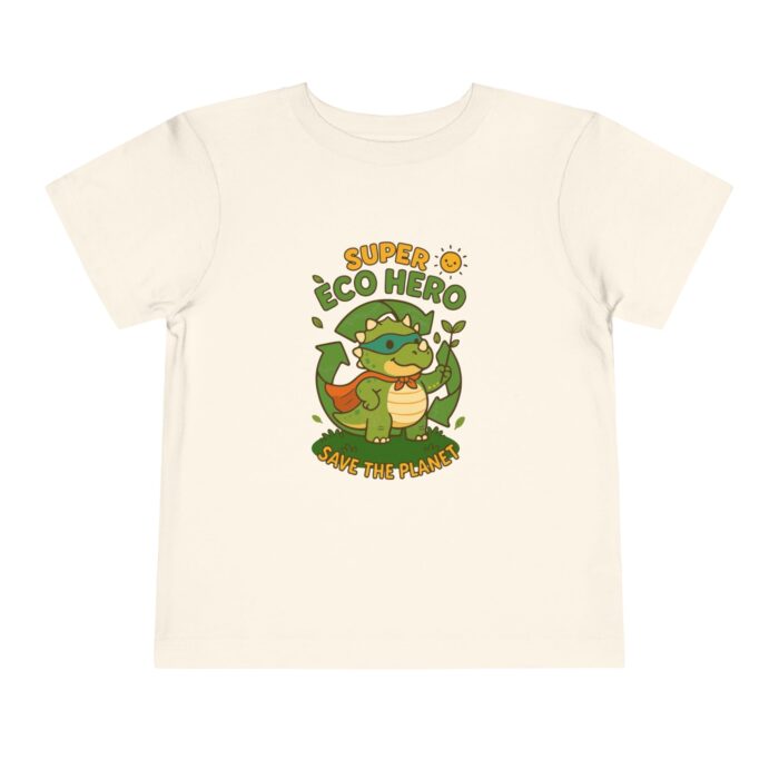 Eco Hero Toddler Tee, Kids T-Shirt, Superhero Shirt, Green Living Gift, Earth Day Outfit, Nature Lover Clothing - Image 3