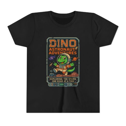 Dino Astronaut Adventures Youth Tee - Explore the Stars in Style!