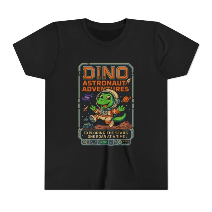 Dino Astronaut Adventures Youth Tee - Explore the Stars in Style!