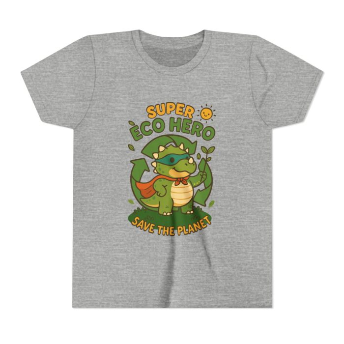 Eco Hero Youth Tee, Kids T-Shirt, Superhero Shirt, Green Living Gift, Earth Day Outfit, Nature Lover Clothing - Image 4