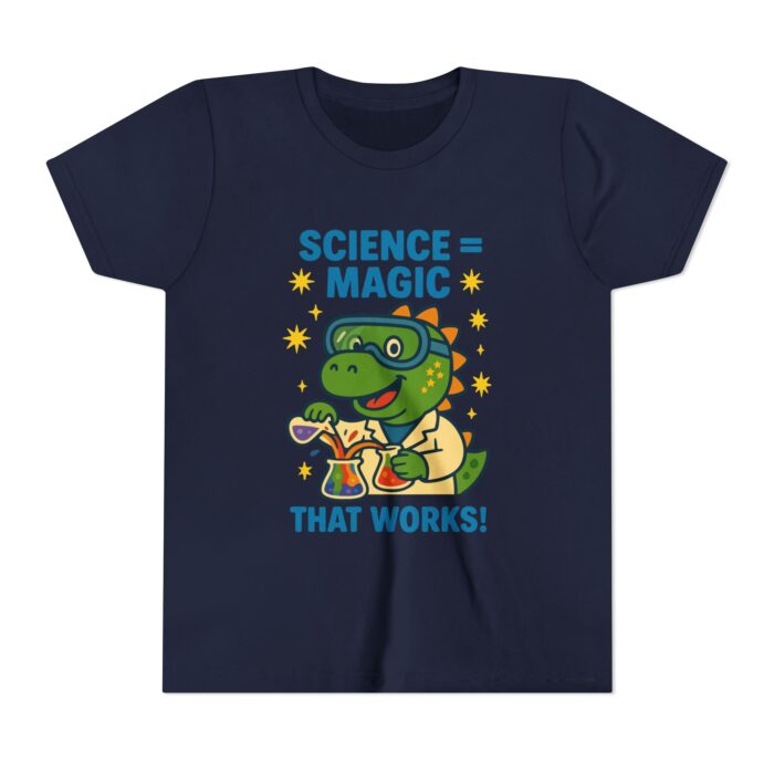 Dinosaur Science Magic Tee - Fun Short Sleeve T-Shirt for Young Learners - Image 5