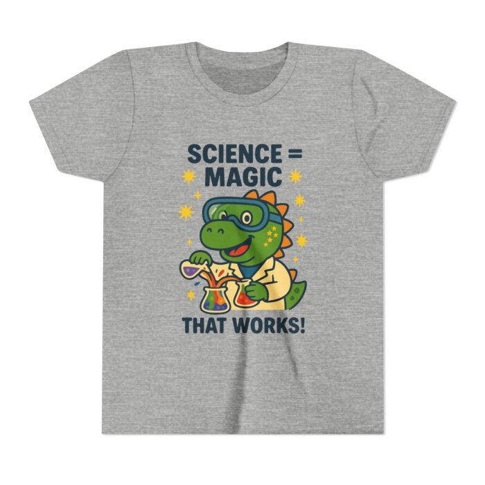 Dinosaur Science Magic Tee - Fun Short Sleeve T-Shirt for Young Learners - Image 4