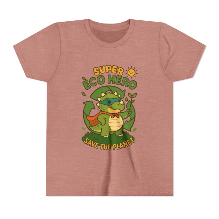 Eco Hero Youth Tee, Kids T-Shirt, Superhero Shirt, Green Living Gift, Earth Day Outfit, Nature Lover Clothing - Image 2