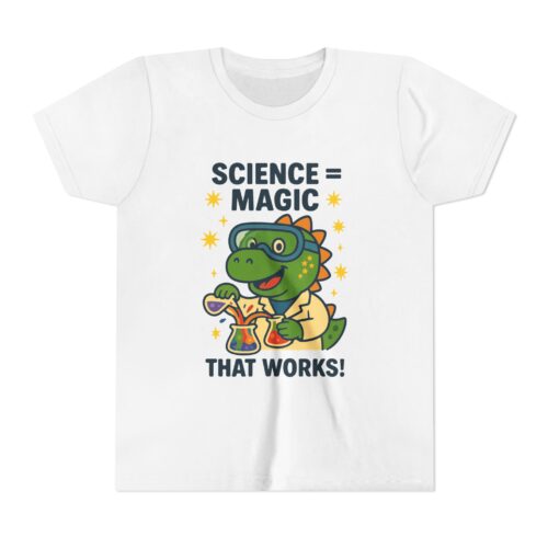 Dinosaur Science Magic Tee - Fun Short Sleeve T-Shirt for Young Learners
