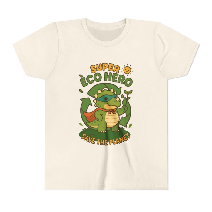 Eco Hero Youth Tee, Kids T-Shirt, Superhero Shirt, Green Living Gift, Earth Day Outfit, Nature Lover Clothing - Image 3