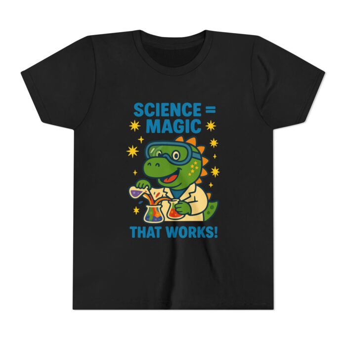 Dinosaur Science Magic Tee - Fun Short Sleeve T-Shirt for Young Learners - Image 2